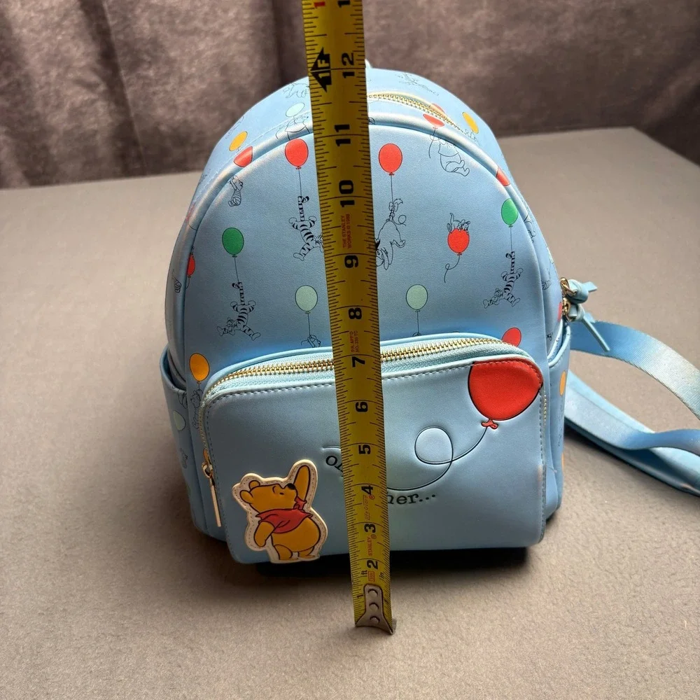 Danielle Nicole Disney Winnie the Pooh Oh Bother Balloon Mini Backpack Blue - Picture 12 of 16